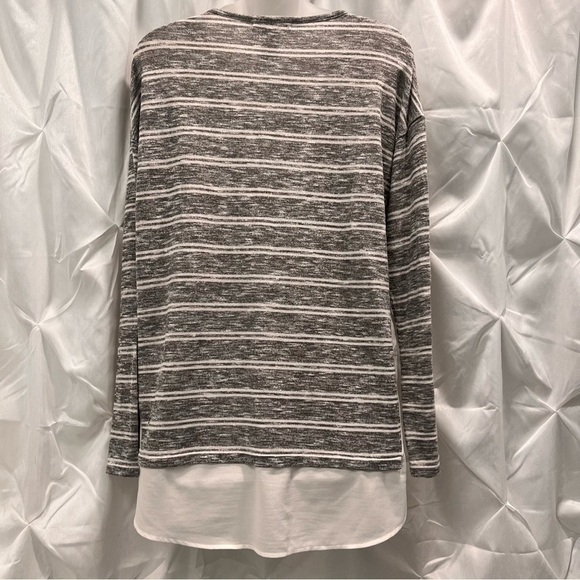 Design History grey light knit stripped top size medium - Picture 9 of 12